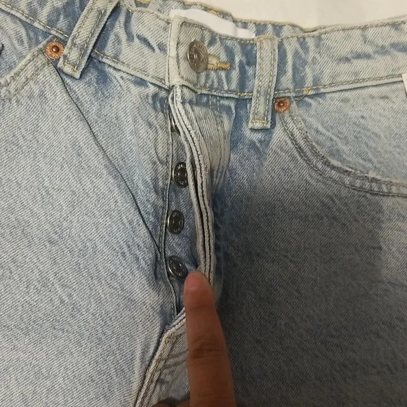 NWT Zara Denim Shorts Women's Size 4 Color Light Blue - Picture 8 of 10